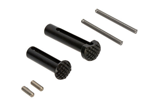 Geissele Ultra Duty checkered takedown pin set for the AR-15 includes springs and detents.